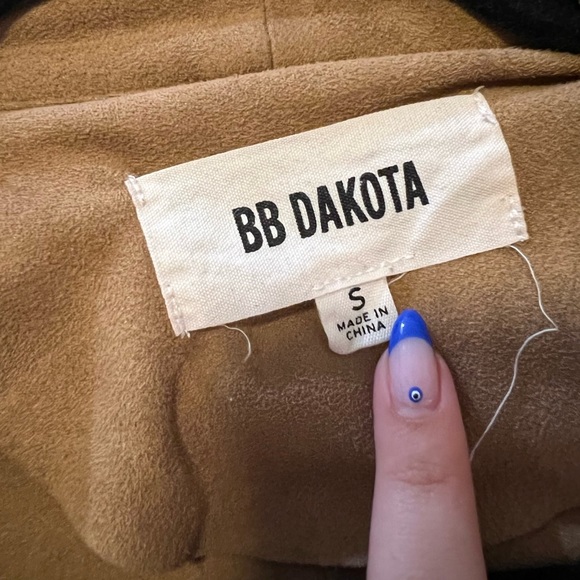 BB Dakota Tan/Brown Suede Jacket Size Small - Picture 5 of 5